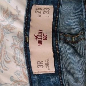 Hollister denim low rise boot cut jeans